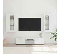 vidaXL Conjunto de mueble de TV FLORIN 3 uds. brillante
