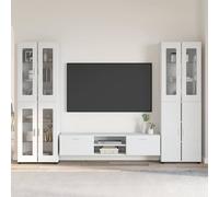 vidaXL Conjunto de mueble de TV FLORIN 3 uds. brillante
