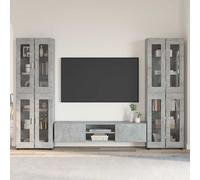vidaXL Conjunto de mueble de TV FLORIN 3 uds. Gris Concreto
