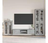 vidaXL Conjunto de mueble de TV FLORIN 3 uds. Gris Concreto