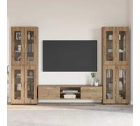 vidaXL Conjunto de mueble de TV FLORIN 3 uds. Roble artisan