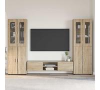 vidaXL Conjunto de mueble de TV FLORIN 3 uds. Roble Sonoma