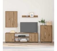 vidaXL Conjunto de mueble de TV Roble artisan Madera de ingeniería