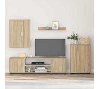 vidaXL Conjunto de mueble de TV Roble Sonoma Madera de ingeniería