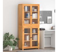 vidaXL Conjunto de Muebles de Almacenaje con estante 2 uds. Natural