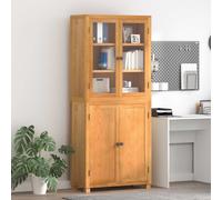 vidaXL Conjunto de Muebles de Almacenaje con estante 2 uds. Natural