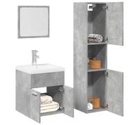 vidaXL Conjunto de muebles de baño madera de ingeniería brillo en color Blanco brillante/Blanco/Negro y más | almacenamiento funcional diseño moderno para baño dormitorio sala
