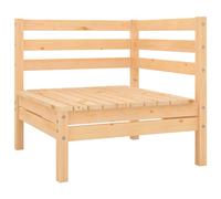 vidaXL Conjunto de muebles de jardín 4 pzas madera maciza pino en color Blanco/Gris/Natural | almacenamiento funcional diseño moderno para baño dormitorio sala