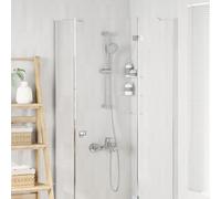 vidaXL Conjunto de Sistema de Ducha Cromado 70 cm Acero inoxidable