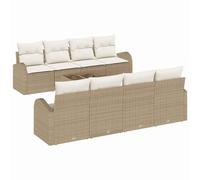 vidaXL Conjunto de sofá de jardín Beige 55 x 55 x 37 cm