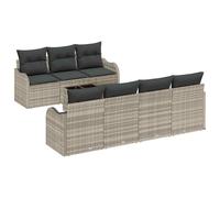 vidaXL Conjunto de sofá de jardín Gris Claro 55 x 55 x 37 cm