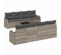 vidaXL Conjunto de sofá de jardín Gris Claro 55 x 55 x 37 cm