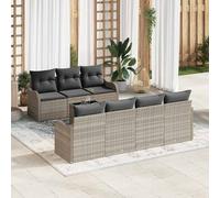 vidaXL Conjunto de sofá de jardín Gris Claro 55 x 55 x 37 cm