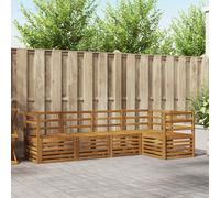 vidaXL Conjunto de Sofá Seccional 5 pcs Natural