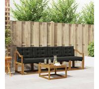 vidaXL Conjunto de sofás de exterior 5 uds. Natural y negro