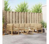 vidaXL Conjunto de sofás de exterior 6 pcs