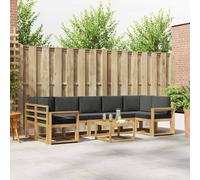 vidaXL Conjunto de sofás de exterior 6 pcs