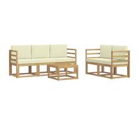 vidaXL Conjunto de sofás de Exterior 6 pcs, Sofá Exterior de jardín, Mueble Modular Moderno, Lounge en Patio, Conjunto para Relajarse en terraza