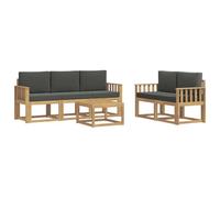 vidaXL Conjunto de sofás de Exterior 6 pcs, Sofá Exterior de jardín, Mueble Modular Moderno, Lounge en Patio, Conjunto para Relajarse en terraza