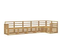 vidaXL Conjunto de sofás de Exterior 6 uds. Blanco