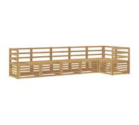 vidaXL Conjunto de sofás de Exterior 6 uds. Blanco