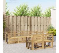 vidaXL Conjunto de sofás de exterior 8 uds. Blanco