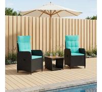 vidaXL Conjunto de Sofás de Jardín 3 uds.
