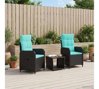 vidaXL Conjunto de Sofás de Jardín 3 uds.