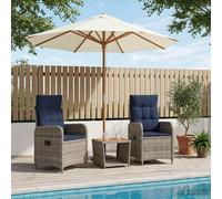 vidaXL Conjunto de Sofás de Jardín 3 uds.