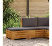 vidaXL Conjunto de Sofás de Jardín con cojín 2 Pieza Marrón