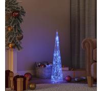 vidaXL Cono de luz LED decorativo acrílico azul 60 cm