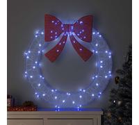 vidaXL Corona 80 LED Azul 92 x 92 x 9,5 cm Acrílico