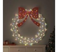 vidaXL Corona con 150 LED Multicolor 120 cm Acrílico