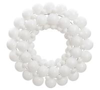 vidaXL Corona de Navidad poliestireno blanca 45 cm