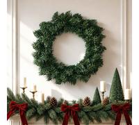 vidaXL Corona de Navidad Verde Ø 30 cm PVC