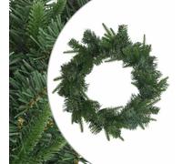 vidaXL Corona de Navidad Verde Ø 50 cm PVC y PE