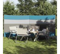 vidaXL Cortaviento de camping impermeable azul 340x130 cm