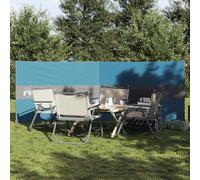 vidaXL Cortaviento de camping impermeable azul 344x120 cm