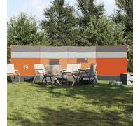 vidaXL Cortaviento de camping impermeable gris naranja 510x153 cm