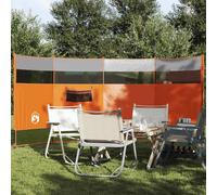 vidaXL Cortaviento de camping impermeable naranja 366x152x152 cm