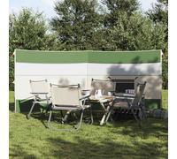vidaXL Cortaviento de camping impermeable verde 340x130 cm