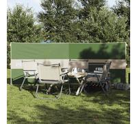 vidaXL Cortaviento de camping impermeable verde 344x120 cm