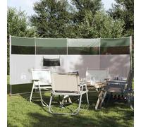 vidaXL Cortaviento de camping impermeable verde 366x152x152 cm