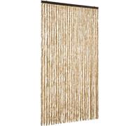 vidaXL Cortina anti-insectos, color beige, 118x220 cm, de chenilla