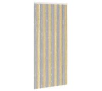 vidaXL Cortina anti-insectos de chenilla, gris y beige, 100 x 220 cm