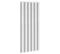 vidaXL Cortina anti-insectos de chenilla, gris y blanco, 100 x 220 cm