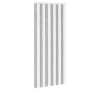 vidaXL Cortina anti-insectos de chenilla, gris y blanco, 100 x 230 cm, 100% polipropileno