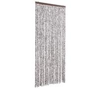 vidaXL Cortina anti-insectos, marrón y beige, 90x220 cm, de chenilla