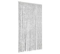 vidaXL Cortina anti-mosquitos gris, 100x200 cm, de chenilla