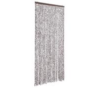 vidaXL Cortina anti-mosquitos, marrón y beige, 100x200 cm, de chenilla